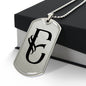 Initial E v001-21 - Luxury Dog Tag Necklace