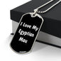 Love My Egyptian Mau v3 - Luxury Dog Tag Necklace