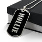 Mollie v02 - Luxury Dog Tag Necklace