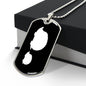 Mama Hedgehog With 1 Hoglet v3 - Luxury Dog Tag Necklace