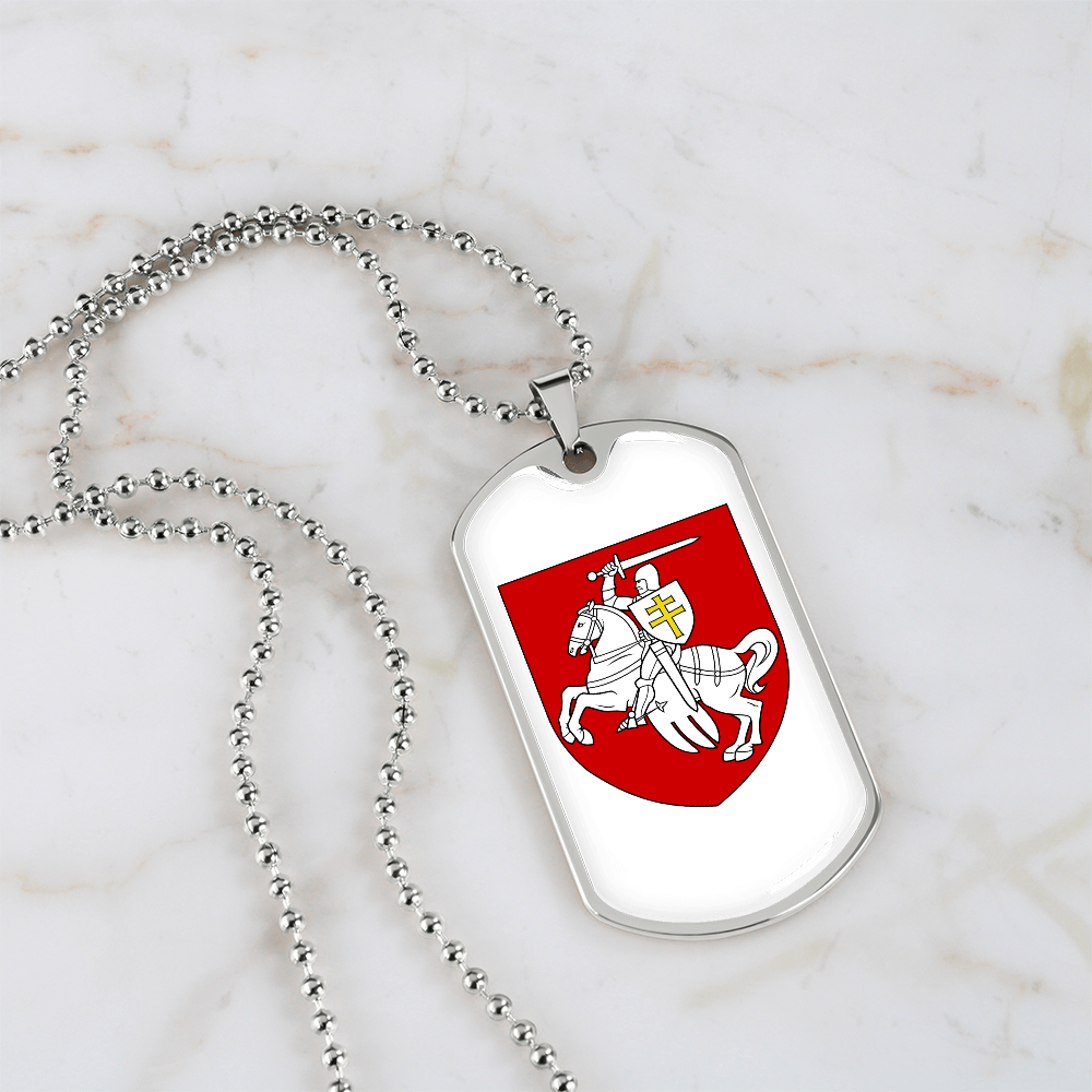 Pahonia (Belarus) v2 - Luxury Dog Tag Necklace