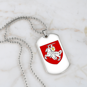 Pahonia (Belarus) v2 - Luxury Dog Tag Necklace
