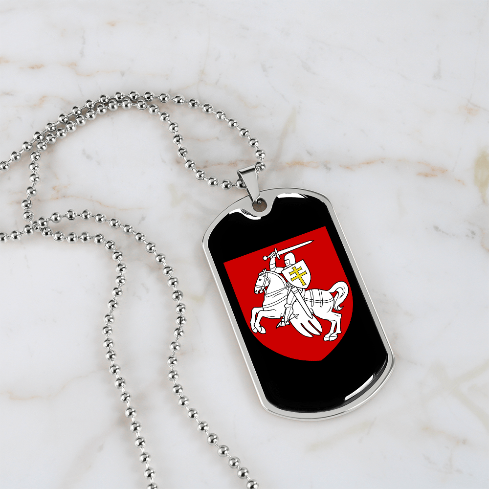 Pahonia (Belarus) v3 - Luxury Dog Tag Necklace