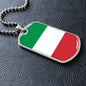 Italian Flag - Luxury Dog Tag Necklace