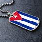 Cuban Flag - Luxury Dog Tag Necklace
