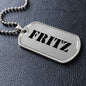 Fritz - Luxury Dog Tag Necklace