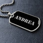 Andrea v2 - Luxury Dog Tag Necklace