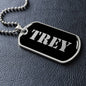Trey v2 - Luxury Dog Tag Necklace