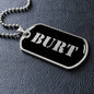 Burt v2 - Luxury Dog Tag Necklace