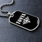 Tonya v03a - Luxury Dog Tag Necklace