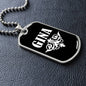 Gina v03a - Luxury Dog Tag Necklace