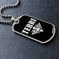 Terri v03a - Luxury Dog Tag Necklace