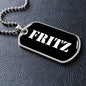 Fritz v3 - Luxury Dog Tag Necklace
