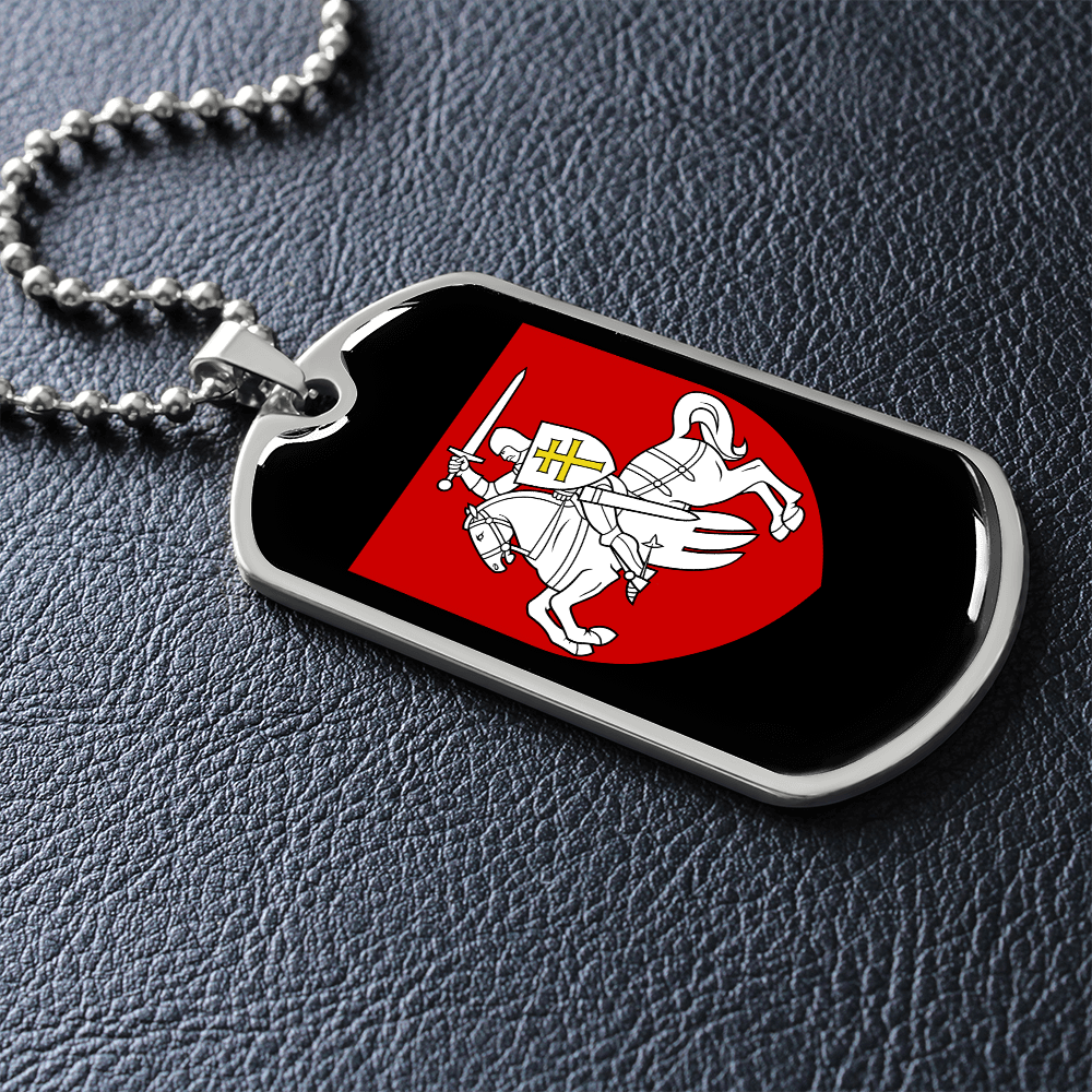 Pahonia (Belarus) v3 - Luxury Dog Tag Necklace
