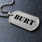 Burt - Luxury Dog Tag Necklace