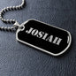 Josiah v2 - Luxury Dog Tag Necklace
