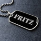 Fritz v2 - Luxury Dog Tag Necklace