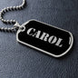 Carol v2 - Luxury Dog Tag Necklace
