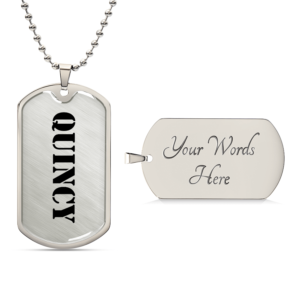 Quincy - Luxury Dog Tag Necklace