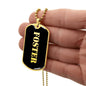 Foster v2 - 18k Gold Finished Luxury Dog Tag Necklace