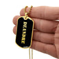 Deandre v2 - 18k Gold Finished Luxury Dog Tag Necklace