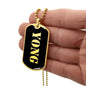 Yong v2 - 18k Gold Finished Luxury Dog Tag Necklace