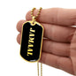 Jamaal v2 - 18k Gold Finished Luxury Dog Tag Necklace