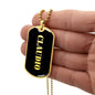 Claudio v2 - 18k Gold Finished Luxury Dog Tag Necklace