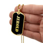 Jerold v2 - 18k Gold Finished Luxury Dog Tag Necklace