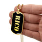 Rico v2 - 18k Gold Finished Luxury Dog Tag Necklace