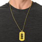 Abe - 18k Gold Finished Luxury Dog Tag Necklace