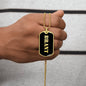 Brant v2 - 18k Gold Finished Luxury Dog Tag Necklace