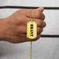 Brant - 18k Gold Finished Luxury Dog Tag Necklace