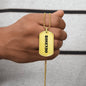 Rosendo - 18k Gold Finished Luxury Dog Tag Necklace
