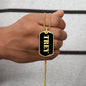 Trey v2 - 18k Gold Finished Luxury Dog Tag Necklace