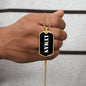 Lyman v3 - 18k Gold Finished Luxury Dog Tag Necklace