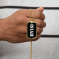 Isiah v3 - 18k Gold Finished Luxury Dog Tag Necklace