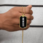 Dewitt v3 - 18k Gold Finished Luxury Dog Tag Necklace