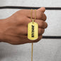 Josiah - 18k Gold Finished Luxury Dog Tag Necklace