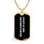 Coast Guard Granddaughter v3 - 18k Gold Finished Luxury Dog Tag Necklace