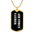 Air Force Father v3 - 18k Gold Finished Luxury Dog Tag Necklace
