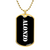 Alonzo v3 - 18k Gold Finished Luxury Dog Tag Necklace