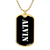 Alvin v3 - 18k Gold Finished Luxury Dog Tag Necklace