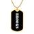 Brooks v3 - 18k Gold Finished Luxury Dog Tag Necklace