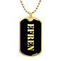 Efren v2 - 18k Gold Finished Luxury Dog Tag Necklace