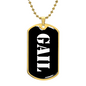 Gail v3 - 18k Gold Finished Luxury Dog Tag Necklace