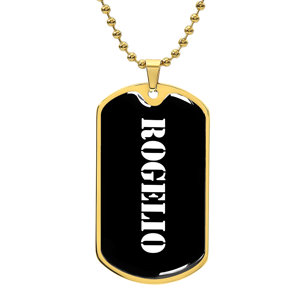 Rogelio v3 - 18k Gold Finished Luxury Dog Tag Necklace