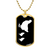 Mama Chicken With 2 Chicks v3 - 18k Gold Finished Luxury Dog Tag Necklace