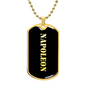 Napoleon v2 - 18k Gold Finished Luxury Dog Tag Necklace