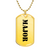 Major - 18k Gold Finished Luxury Dog Tag Necklace